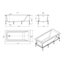 Акриловая ванна Roca Easy 170x75, белая, ZRU9302899