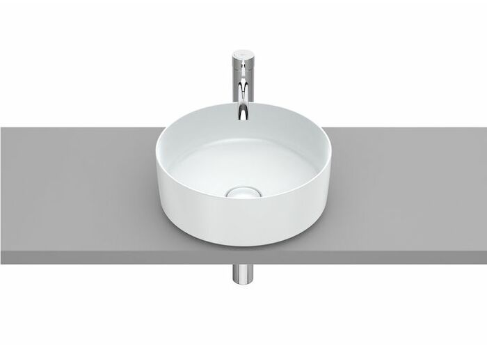 Раковина накладная Roca Inspira Round 37x37, цвет жемчужный, A327523630
