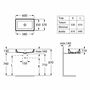 Умывальник накладной Roca Gap Square 60x37, A3270Y2000