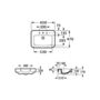 Умывальник Roca Senso Square 2.0 65x47, 732751A000