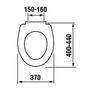 Сиденье с крышкой Soft Close для унитаза Roca Mateo ZRU9302822, метал петли