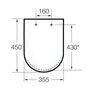 Сиденье с крышкой для унитаза Roca Dama-N, soft close, 780178C004