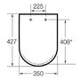 Сиденье с крышкой для унитаза Roca Gap Clean Rim, soft close, 7801732004