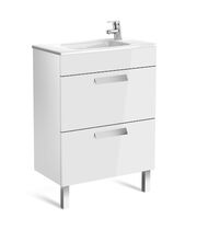 Тумба под умывальник Roca Debba ZRU9302708 60,5x36x86,5, 2 ящика, белый