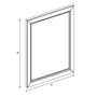 Зеркало Roca America Evolution W ZRU9302958, дуб тёмный