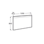 Зеркало Roca Prisma Comfort 120 см, антизапотевание, сенсор, A812268000