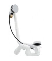 Сифон для ванны Viega Simplex Trio 728007 с наполнением переливом, накладка MT5