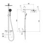 Душ Villeroy&Boch Embrace PLUS, 2 режима, хром, TVS1083000161
