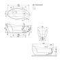 Ванна квариловая Villeroy&Boch Aveo 190x95, слив-перелив Multiplex Trio, белая, UBQ194AVE9T1V-01