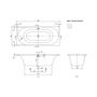 Ванна квариловая Villeroy&Boch Cetus 180x80, с ножками, белая, UBQ180CEU2V-01
