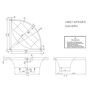 Ванна квариловая Villeroy&Boch Squaro 145x145, с ножками, UBQ145SQR3V-01