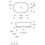 Умывальник накладной Villeroy&Boch Architectura 60x40, без отв. смесителя, 41266001
