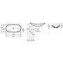 Умывальник накладной Villeroy&Boch My Nature 81х41, 411080R1