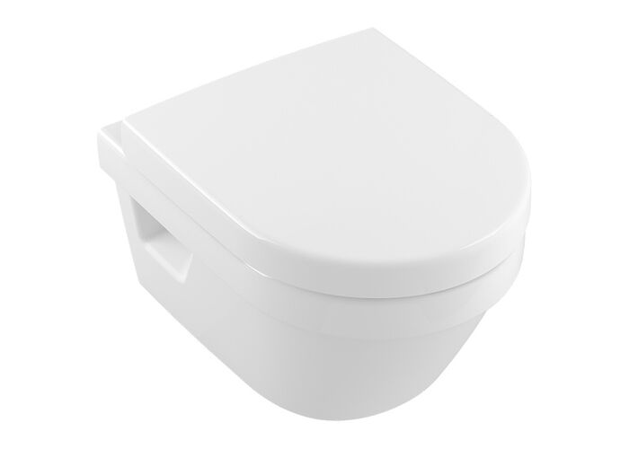 Унитаз подвесной Villeroy&Boch Architectura 35x48, сиденье SoftСlose, безободковый, 4687HR01