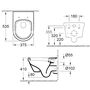 Унитаз подвесной Villeroy&Boch Architectura 37x53, SoftСlose, безободковый, 5684HR01