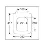 Сиденье с крышкой Soft Close для унитаза Villeroy&Boch Finion, 9M88S1R1
