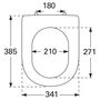 Сиденье с крышкой Soft Close для унитаза Villeroy&Boch Subway 2.0, 9M69S101