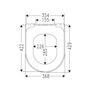 Сиденье с крышкой для унитаза Villeroy&Boch O.novo, Soft Close, 9M38S101