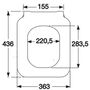 Сиденье с тонкой крышкой Soft Close для унитаза Villeroy&Boch Architectura, 9M81S101