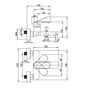 Смеситель для ванны Villeroy&Boch O.novo, однорычажный, TVT10400100061
