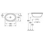 Умывальник встраиваемый Villeroy&Boch Loop&Friends 57x40,5, без отв, CeramicPlus, 615520R1