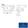 Умывальник встраиваемый Villeroy&Boch Loop Friends 66х47, 61553001