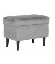 Пуф SIGNAL RON Velvet Bluvel 14 серый/венге