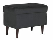 Пуф SIGNAL RON Velvet Bluvel 19 черный/венге..