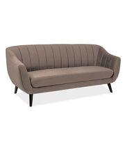 Диван SIGNAL ELITE 3 Velvet Bluvel 40 темно-бежевый/венге