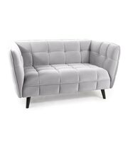 Диван SIGNAL CASTELLO 2 Velvet Bluvel 03 светло-серый/венге