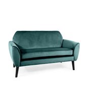 Диван SIGNAL MENA Velvet Bluvel 78 зеленый/венге