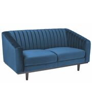 Диван SIGNAL ASPREY 2 Velvet Bluvel 86 темно-синий/венге