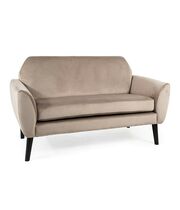 Диван SIGNAL MENA Velvet Bluvel 40 темно-бежевый/венге