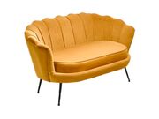 Софа HALMAR AMORINITO 2 XL горчичный/черный..