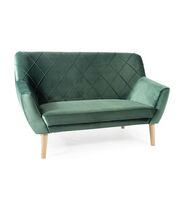 Диван SIGNAL KIER 2 Velvet Bluvel 78 зеленый/бук