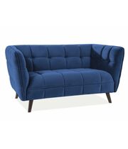 Диван SIGNAL CASTELLO 2 Velvet Bluvel 86 темно-синий/венге