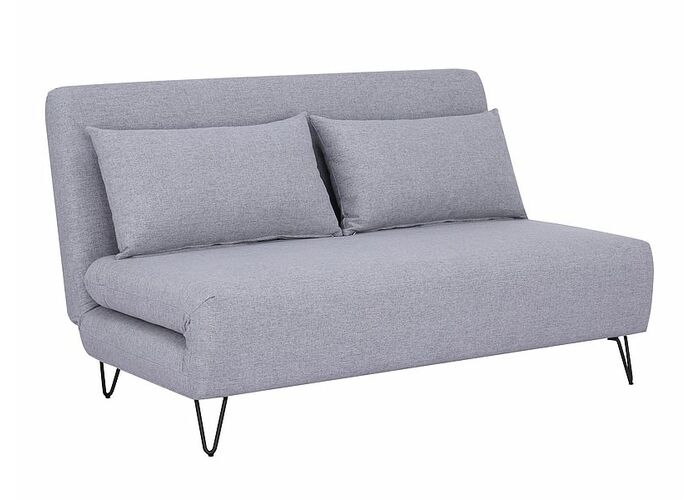 Диван SIGNAL ZENIA Velvet tap. 137 раскладной, серый/черный
