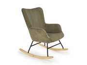 Кресло-качалка HALMAR BELMIRO оливковый..