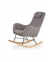 Кресло-качалка HALMAR BOTAS серый/черный/натуральный