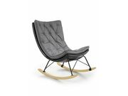 Кресло-качалка HALMAR INDIGO темно-серый/черн..