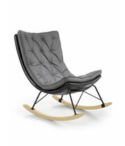 Кресло-качалка HALMAR INDIGO темно-серый/черный