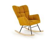 Кресло-качалка HALMAR VASCO горчичный..