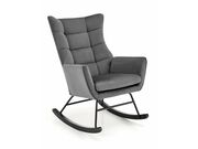 Кресло-качалка HALMAR BAZALTO серый..