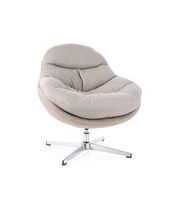 Кресло SIGNAL PEGGIE серый/бежевый/хром