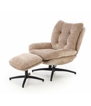 Комплект HALMAR PESTO (кресло+подставка для ног) бежевый