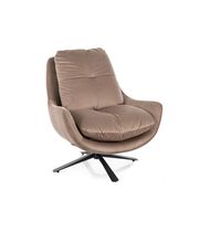 Кресло SIGNAL VIVIEN Velvet темный бежевый/черный