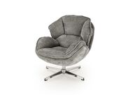 Кресло HALMAR GUIDO серый/хром..