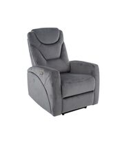 Кресло SIGNAL KRONOS Velvet Bluvel 14 раскладное, серый