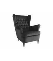 Кресло SIGNAL HARRY Velvet Bluvel 19 черный/венге