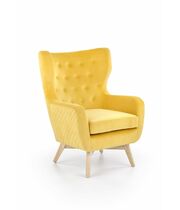 Кресло HALMAR MARVEL желтый/натуральный